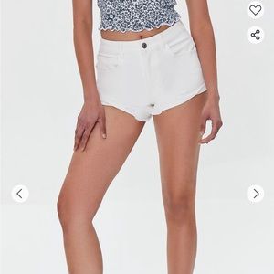 forever 21 cuffed corduroy shorts